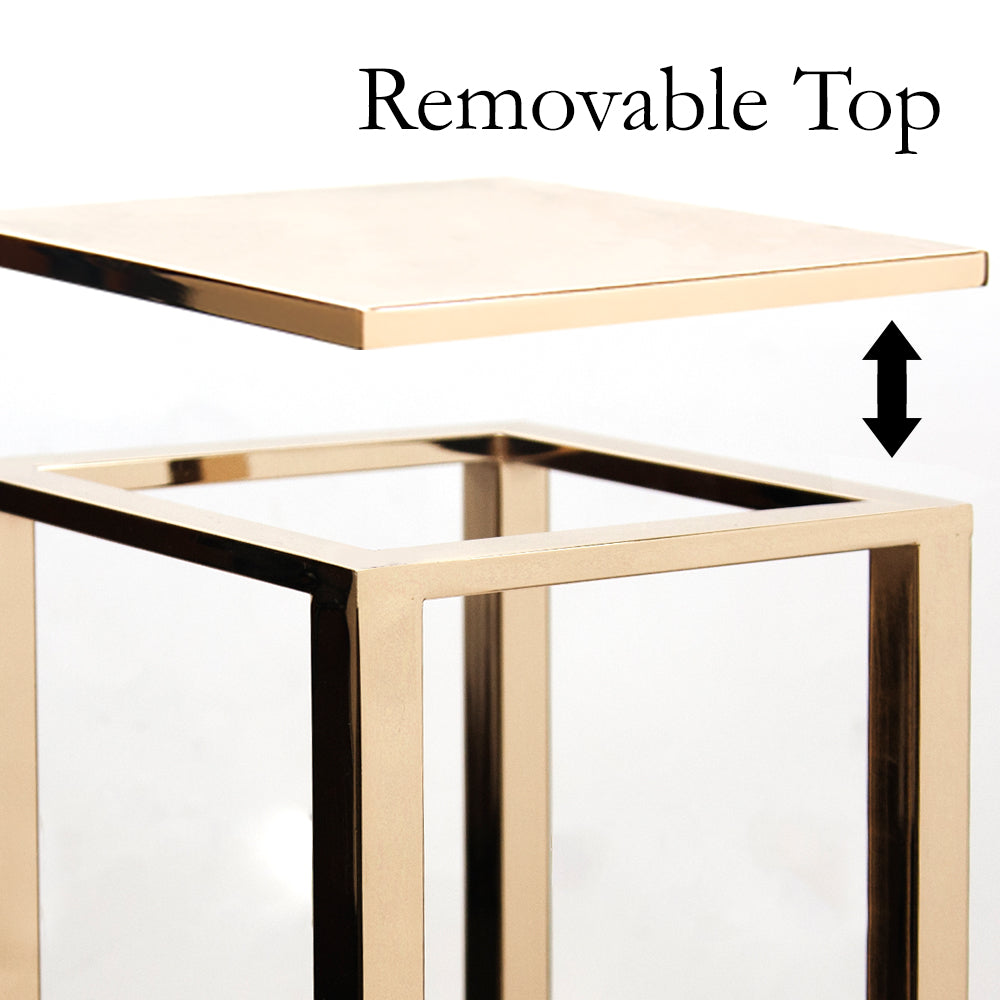 Support en métal électroplaqué (lot de 2)