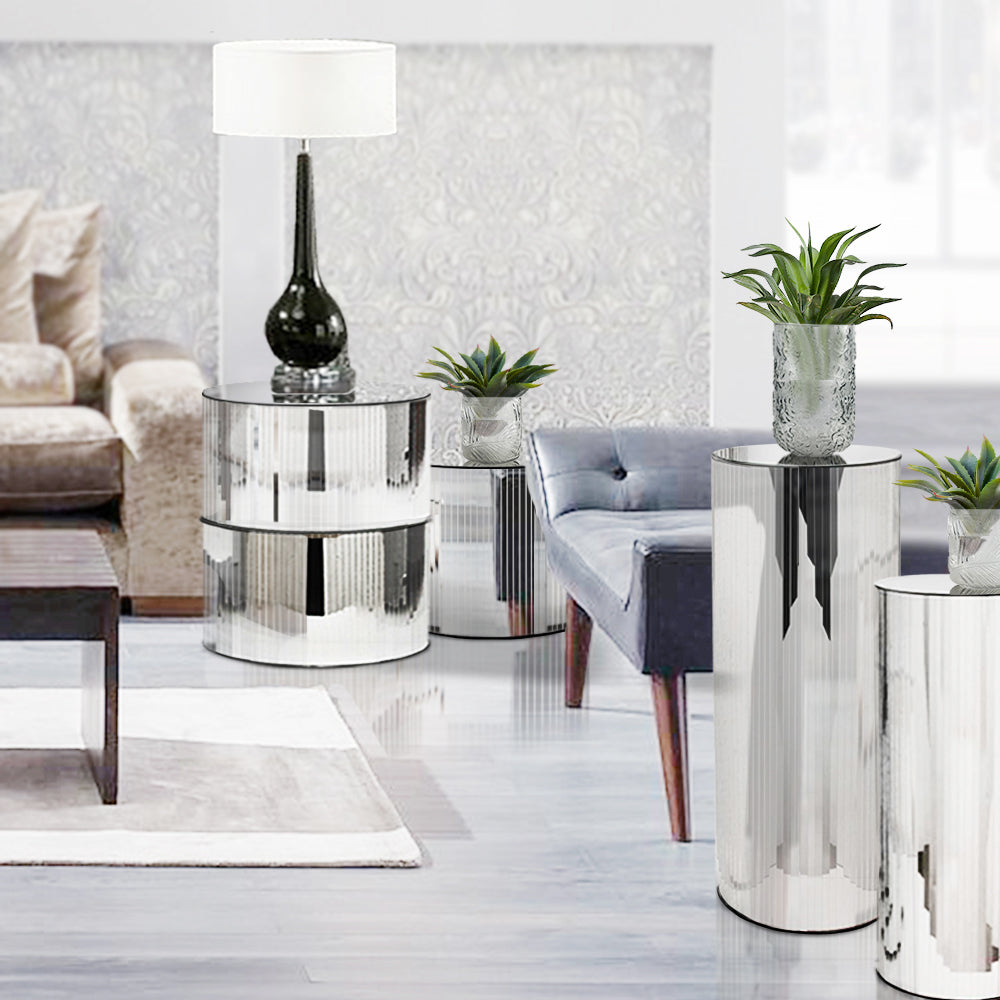 Support de sol en verre miroir