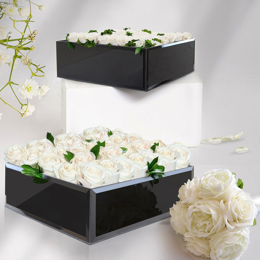 Aquarium réversible en verre noir