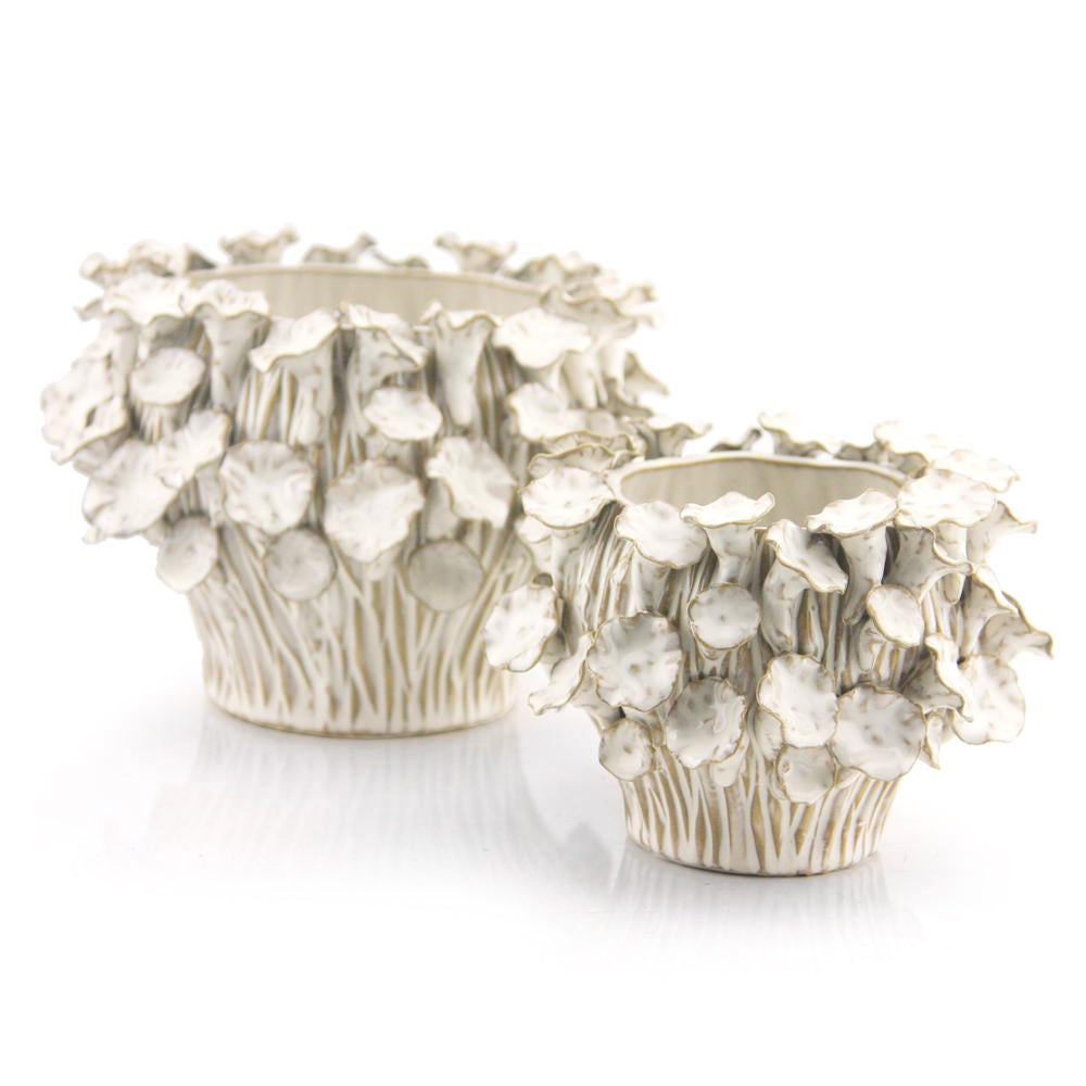 Pot de fleurs en céramique fine