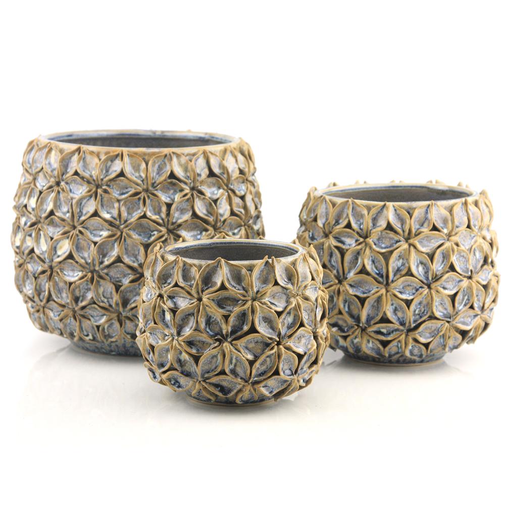 Pot de fleurs en céramique Lotus