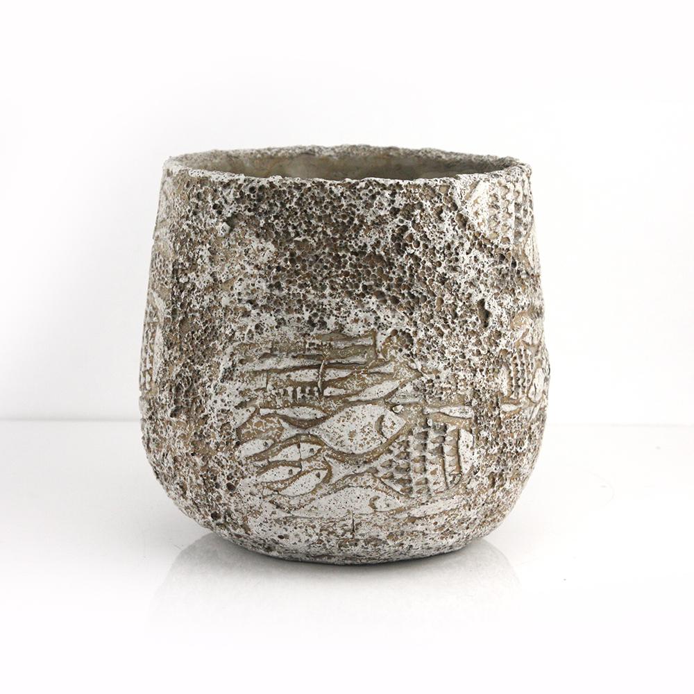 Pot en céramique fossilisée