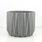 Pot en céramique géométrique