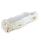 Jardinière en céramique en forme de bûche