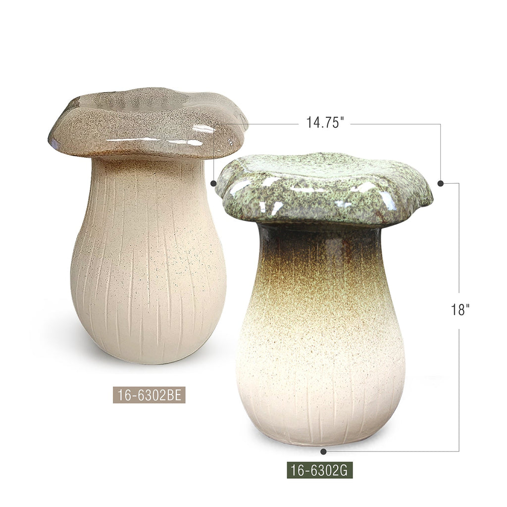 Tabouret de chaise champignon, table d'appoint