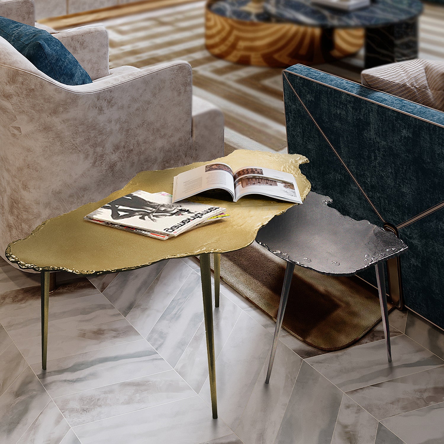 Table d'appoint ignée