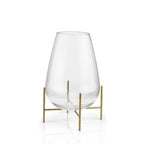 Terrarium en vase de verre fleuri