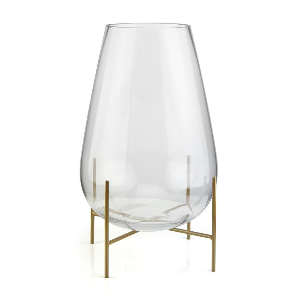 Terrarium en vase de verre fleuri