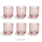 Porte-bougie chauffe-plat en verre côtelé