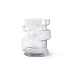 Vase en verre massif de qualité supérieure en spirale