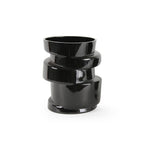 Vase en verre massif de qualité supérieure en spirale