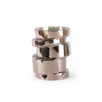 Vase en verre massif de qualité supérieure en spirale