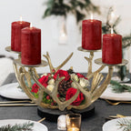 Porte-bougie en forme de bois de cerf