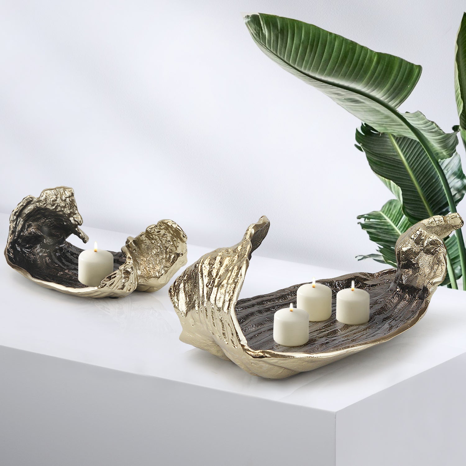 Sculpture de plateau en métal