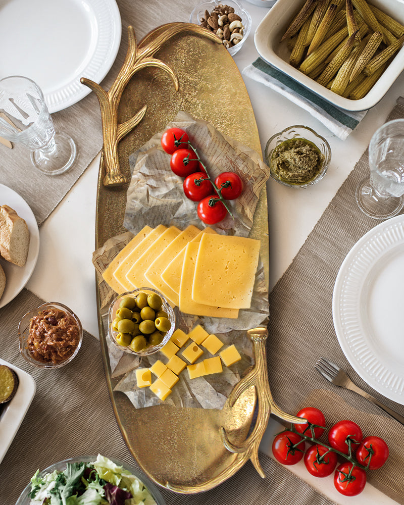 Plateau de service en métal