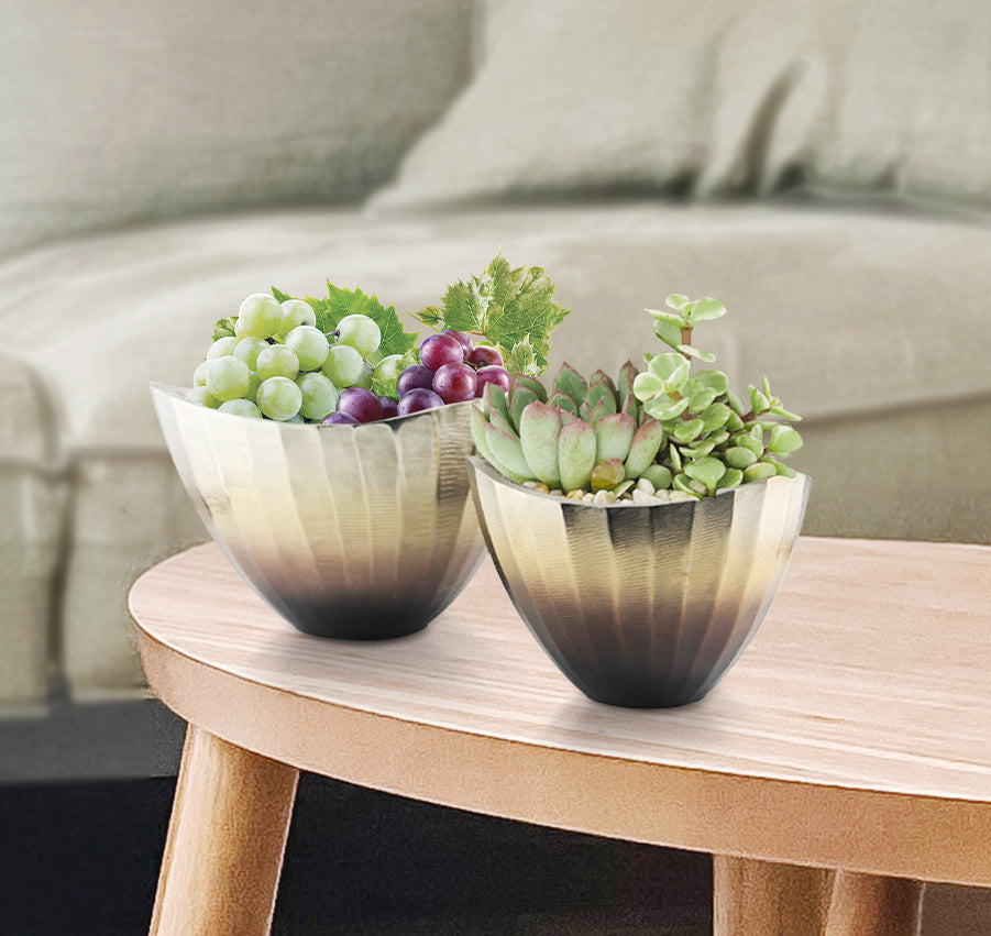 Bol décoratif en métal dégradé