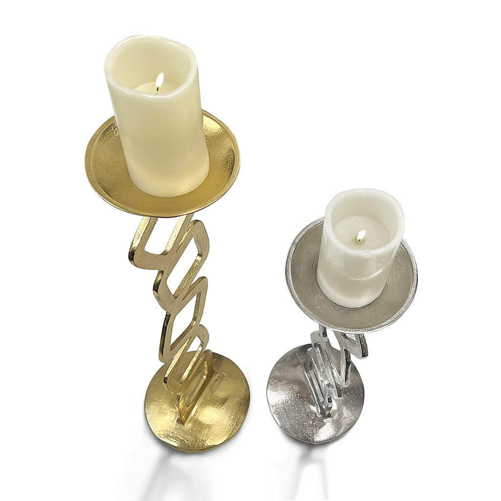 Porte-bougie géométrique