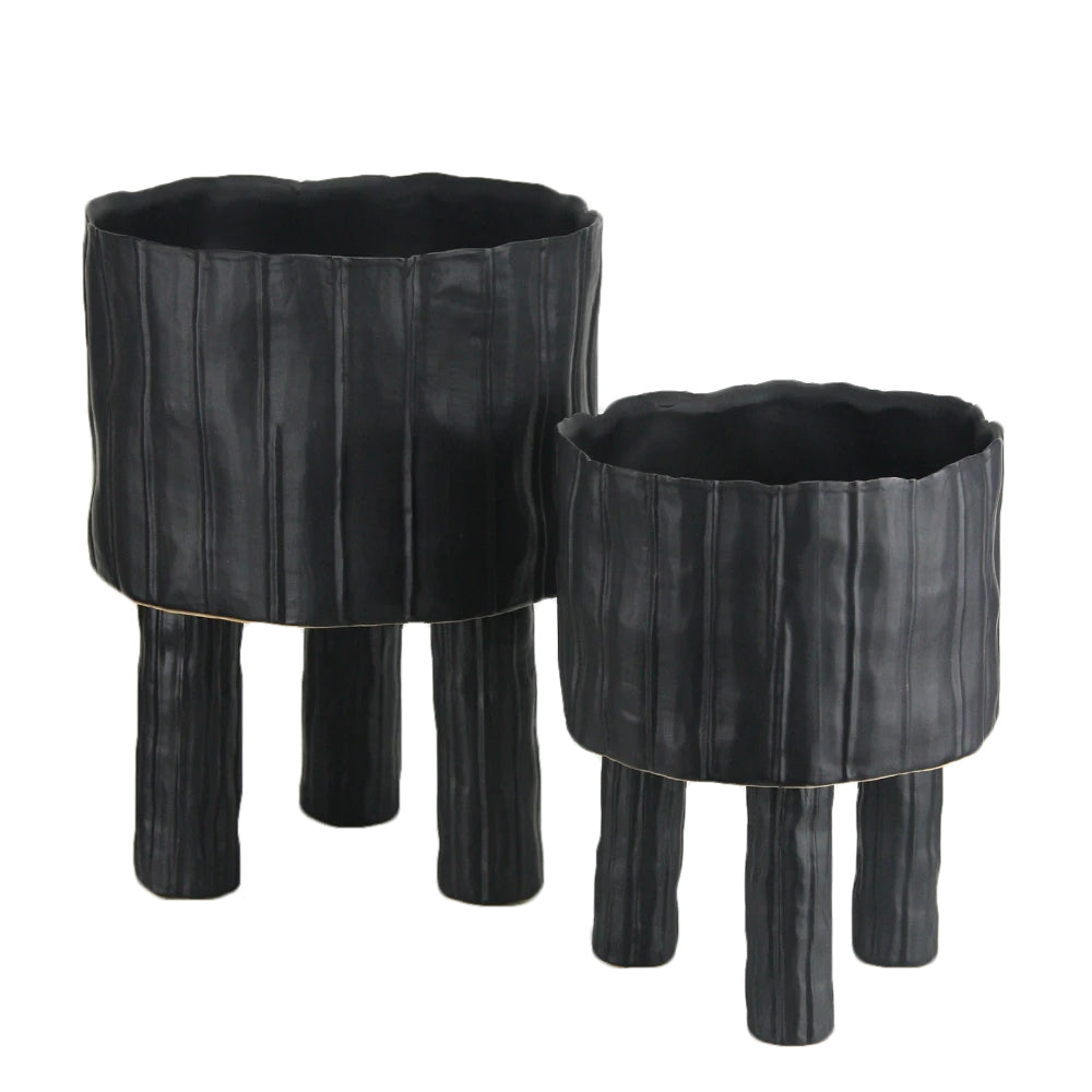 Jardinières en forme de jambe de Capricorne