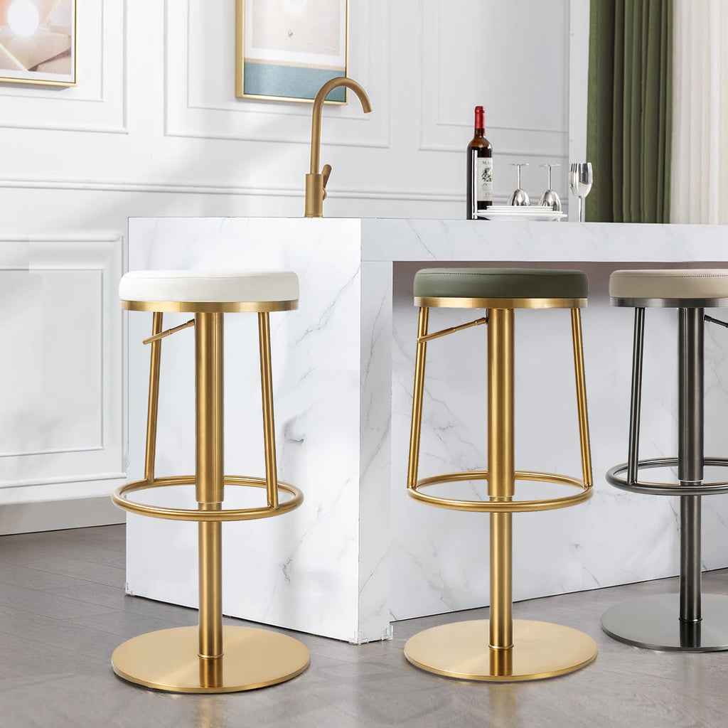 Tabouret de bar pivotant Aero avec repose-pieds intégré