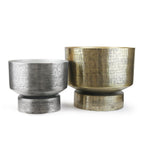 Jardinière en métal rayonnant