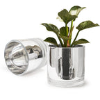 Cylindre de verre miroir