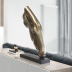 Sculpture de tête de cheval en métal