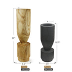 Vase sculptural en bois