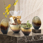 Vase à fleurs en métal