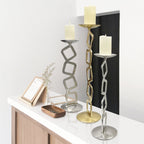 Porte-bougie géométrique