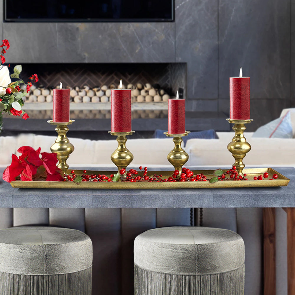 Centre de table avec bougie