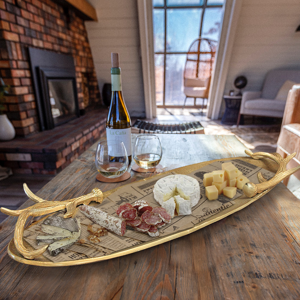 Plateau de service en métal