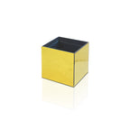 Cube d'aquarium floral à miroir réversible