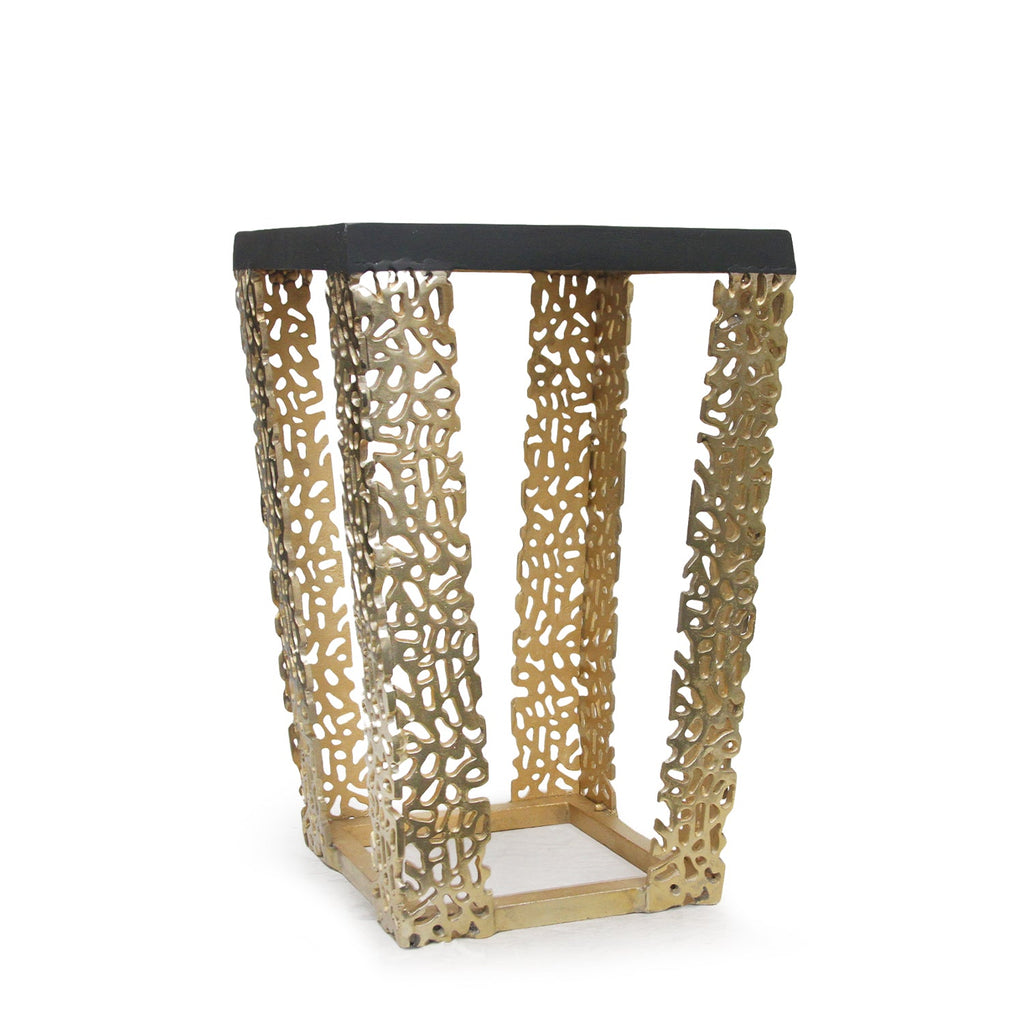 Table d'appoint/support doré