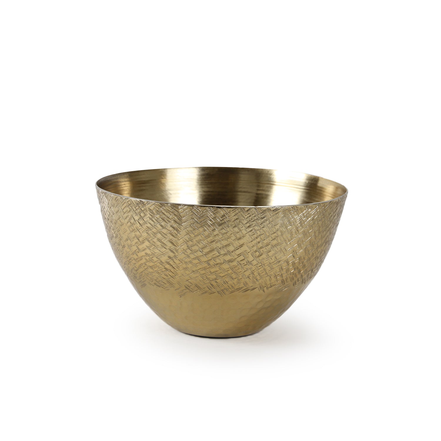 Bol en aluminium bicolore à motif croix