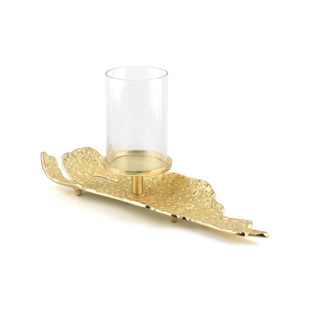 Porte-bougie en métal Lava