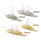 Porte-bougie en métal Lava