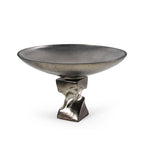 Centre de table décoratif en nickel antique