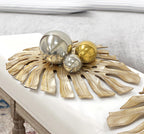 Sculpture de Monstera murale en métal