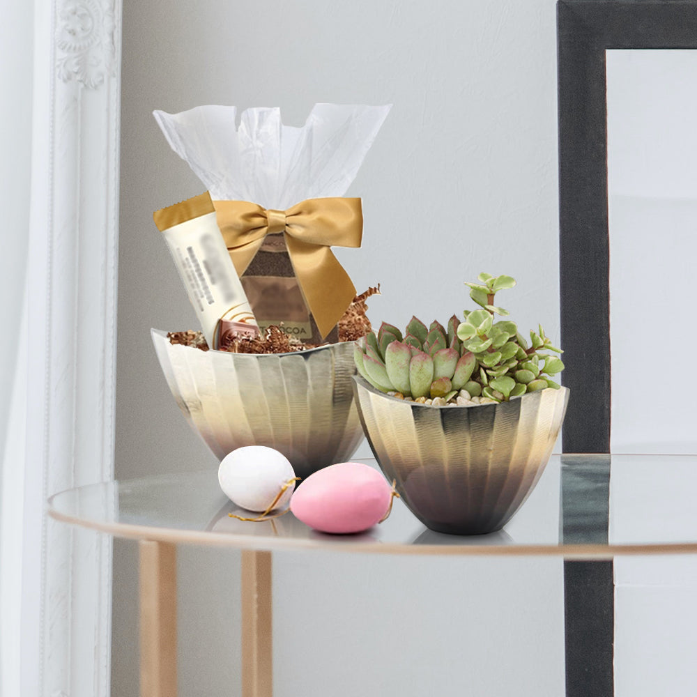 Bol décoratif en métal dégradé