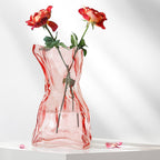 Vase en verre contemporain