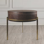 Table basse d'appoint en cuir