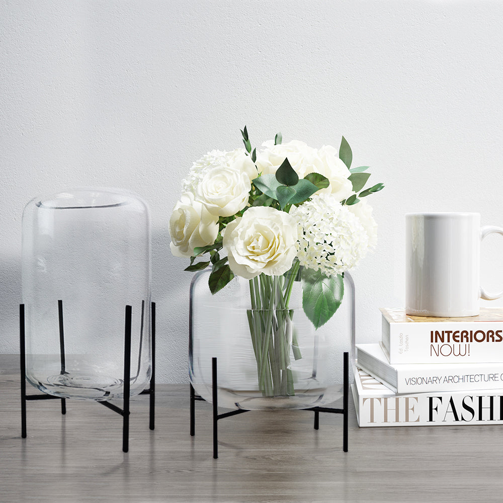 Vase terrarium en verre Mousseaux