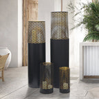 Colonne de bougies ouragan Mandala au sol