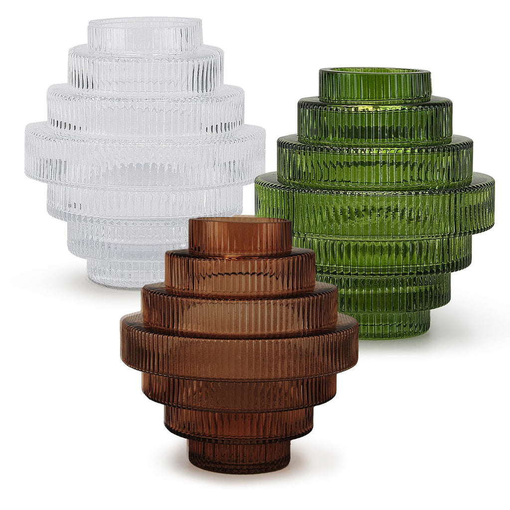 Vase en verre à plusieurs couches