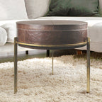 Table basse d'appoint en cuir