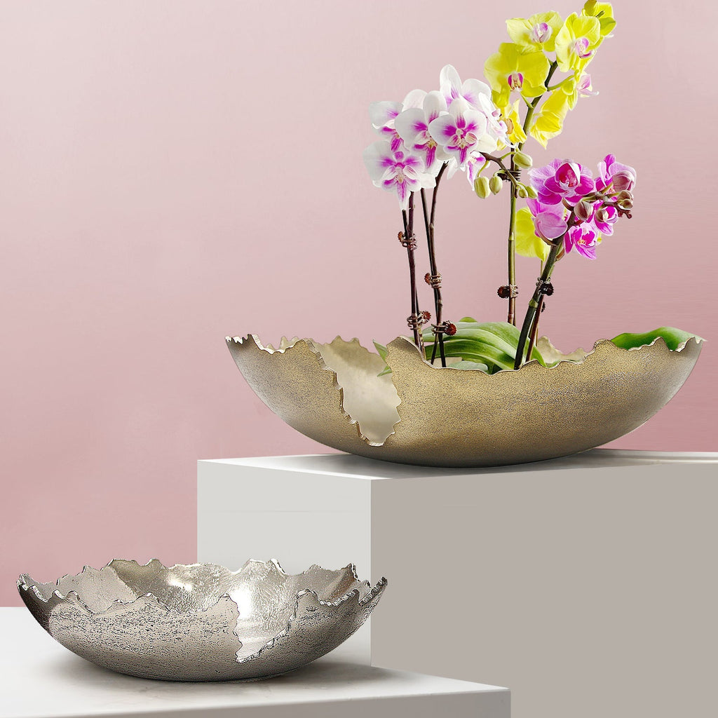 Plat peu profond en métal Pangea