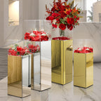 Présentoir rectangulaire pour bougies flottantes sur colonne ou sur piédestal