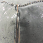 Pouf/Repose-pieds ottoman à motif métallisé moucheté