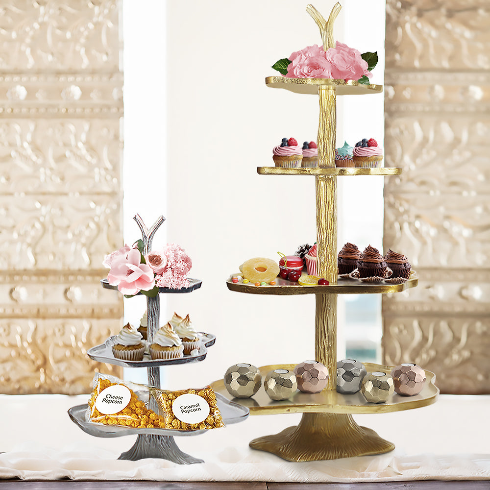 Plateau de service à gâteaux à étages