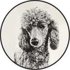 Décoration murale circulaire - Caniche